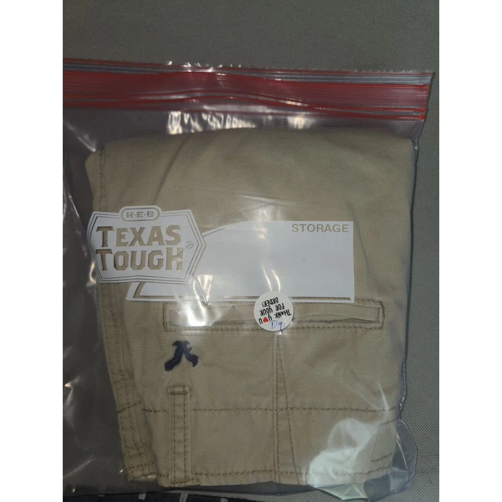 ​American Eagle Mens Chino Shorts Khaki Beige Size 26 W26 Flat Front Casual